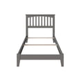 thumbnail image 2 of Mission Lit Simple en Bois Massif avec Base, Gris, 2 of 11