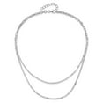 thumbnail image 4 of Primal Silver Sterling Silver Rhodium-plated Multi-strand with 2-inch Necklace, 4 of 4