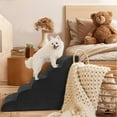 thumbnail image 2 of Heeyoo Non-Slip 5-Step High-Density Sponge Pet Stair & Step, Black, 2 of 7