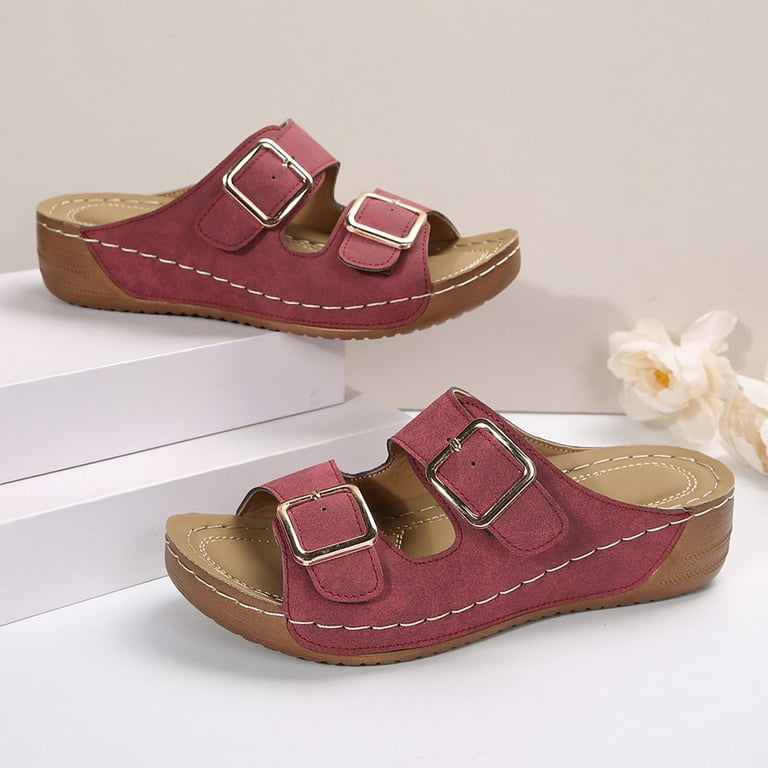 Vintage Red Buckles or Sliders Vintage Red Buckles or Sliders