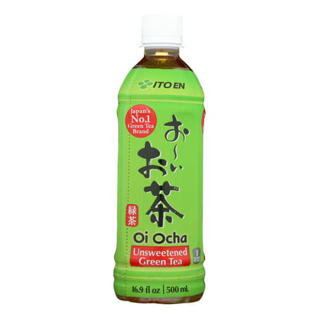 Ito En Oi Ocha Unsweetened Japanese Green Tea - Case of 12 - 16.9 oz