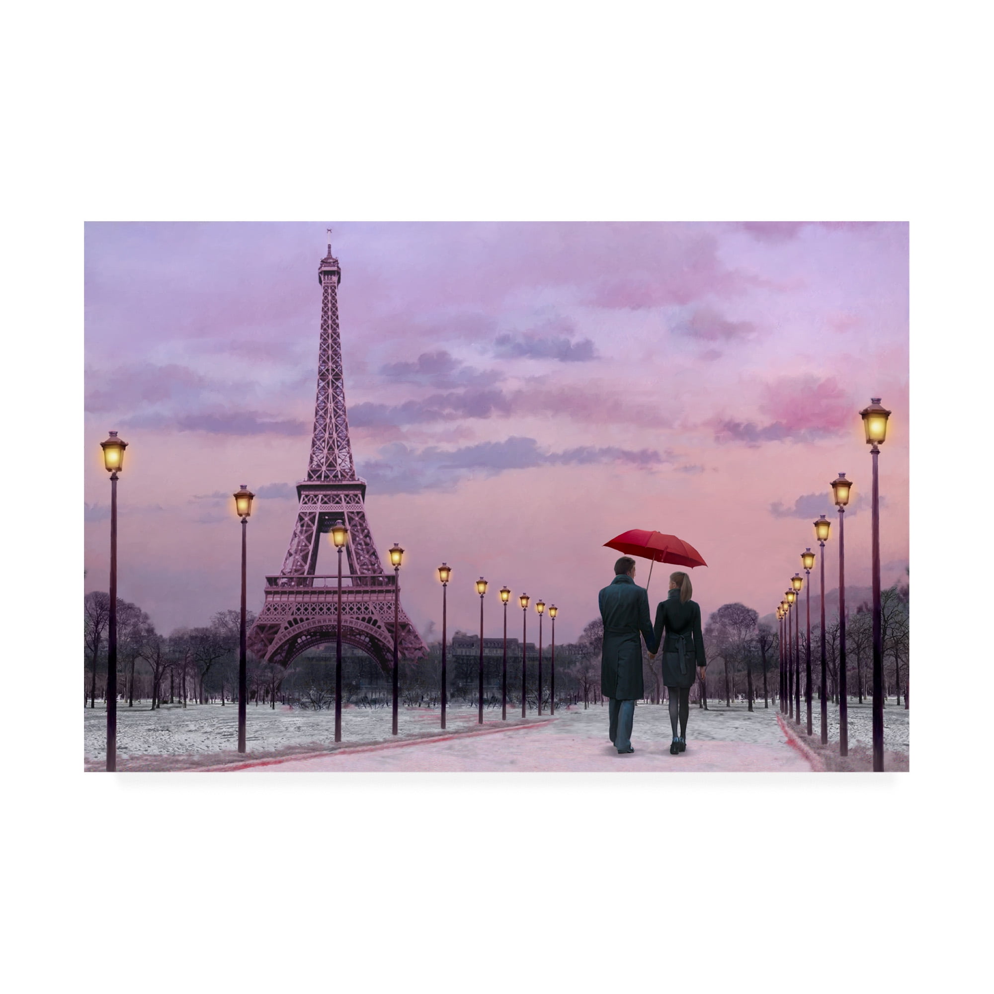 Trademark Fine Art 'Red Paris Umbrella' Canvas Art by Chris Consani