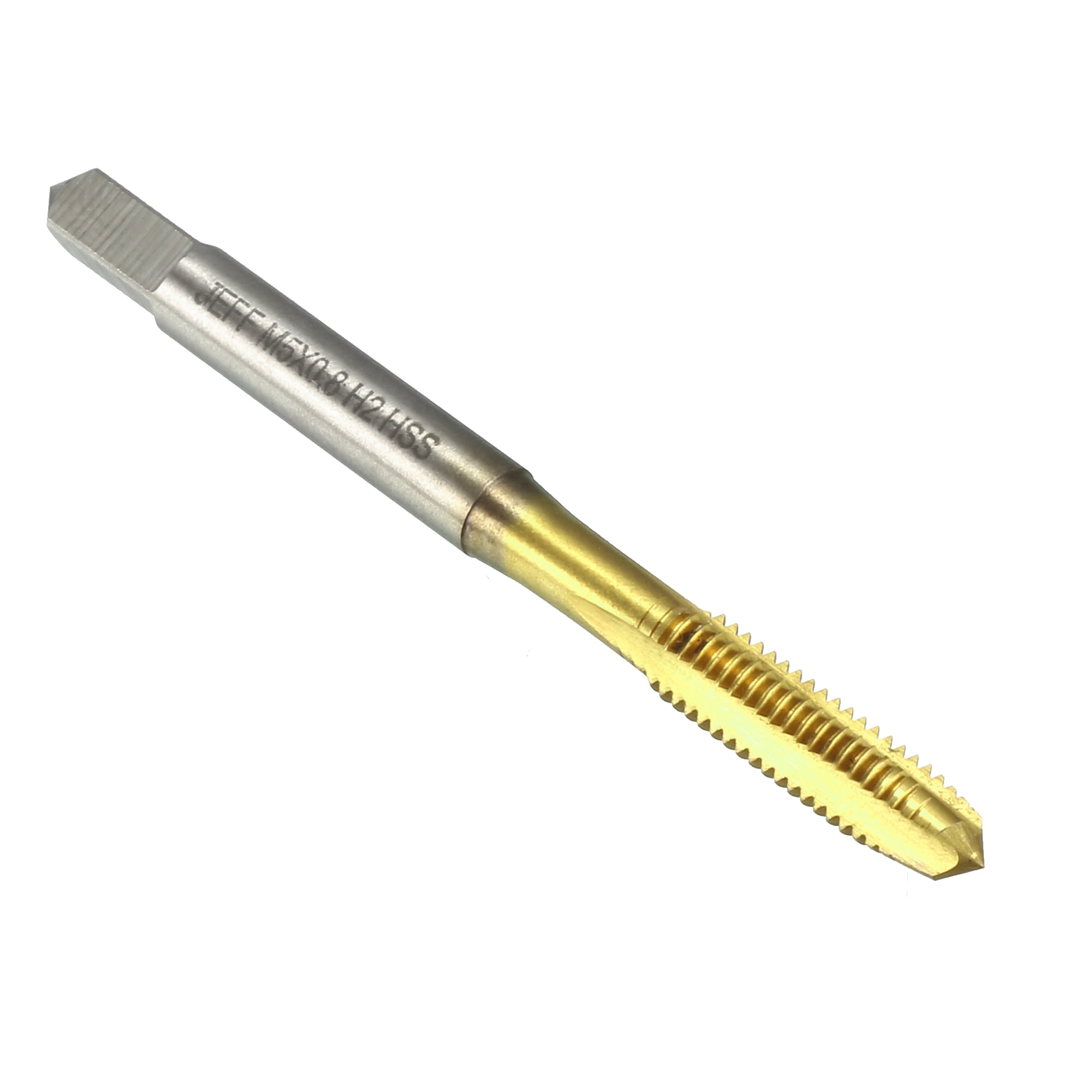 Metric Taps M5 x 0.8mm Pitch Thread Plug Tap HSS Gold Tone for Clocks