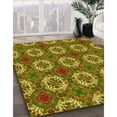 thumbnail image 3 of Ahgly Tapis Rond Lavable en Machine Intérieur Transitionnel Vert Pistache, 3 Pieds Rond, 3 of 7