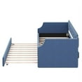 thumbnail image 5 of Harper & Bright Designs Upholstered Twin Size Daybed Frame Sofa Bed with Trundle, Wood Slat Support, 5 of 8