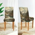 thumbnail image 3 of Yayeee 2 Pack Dining Chair Covers Stretch Parson Chairs Slipcovers Seat Protector, Snow Mountains, 3 of 6
