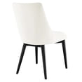 thumbnail image 4 of Modway Viscount 19" Modern Performance Velvet Dining Chair in White (Set of 2), 4 of 9