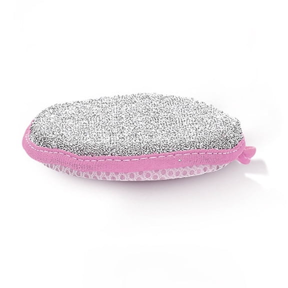 Yhmxh Kitchen Cleaning Wire Sponges, Round Shaped Double-Sided Heavy Duty Dish sponge with Special Scrubbing Strip, Eco Non-Scratch Long-Lasting Scrub Sponges for Pots, Bowls, Bathtubs
