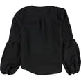 thumbnail image 2 of Blusa de punto con Manga de blusón bar III para mujer negro mediano, 2 of 2