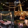 thumbnail image 5 of Guirnalda de luces para exteriores de 50 pies, luces LED con 50 bombillas inastillables, impermeable, para exteriores, para café, para patio trasero (50 pies), 5 of 5