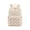 Beige, variant on Corduroy Large Capacity Backpack, Strawberry Print Casual Leisure Rucksack, Light Pink Student School Bag for Daily Commute Short Travel Outdoor Activities