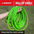 thumbnail image 6 of YAMATIC Pressure Washer Hose 50FT X 1/4", Kink Resistant Real 3200 PSI Heavy Duty Power Washer Extension Replacement Hose With M22-14mm x 3/8" Quick Connect Kit For Gas & Electric, Green, 6 of 9