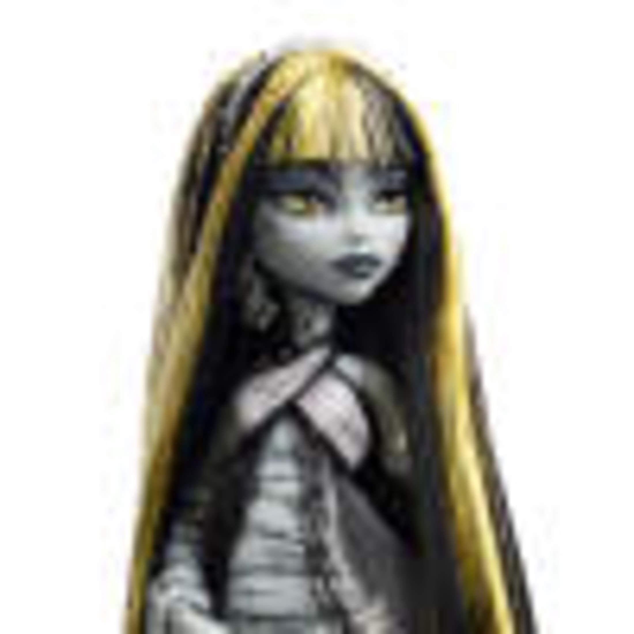 Monster High Reel Drama Cleo De Nile Collector Doll in Black and White, Reproduction with Poster