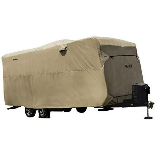 20 ft. 1 in. 22 ft. Storage Lot Cover for Travel Trailer RV, Tan