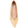 thumbnail image 5 of Journee Womens Rumi Kitten Heel Loafer Pointed Toe Pumps, Widths Available, 5 of 10