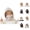 Beige, variant on Winter Kids Mask And Scarf Integrated Beanie Hat - Fleece Lined Ear Protection Pull-Over Hooded Caps, Cold Weather Thermal Warm Function For Boys Outdoor Activities & Skiing Wear