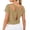 #05 Khaki 【Mix, Match & Rotate: Stock Up on Daily Colors】, variant on Womens Cropped Tops, Short Sleeve Solid Shirts Cut-Out Back & Cross Strap Design, Summer Active Fitness Gym Wear | VerBelle,Army Green L
