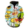thumbnail image 4 of Sudadera con capucha y cremallera de estilo manga con estampado 3D de dibujos animados para hombre, sudaderas Harajuku de manga larga de primavera, chaquetas, tops, sudaderas con capucha para adolesce, 4 of 5