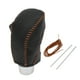 thumbnail image 1 of Protector de pomo de cambio de marcha Unique Bargains para automóvil, manija de cambio para Buick Envision 2015-2020, cuero sintético texturizado negro marrón antideslizante, 1 of 1