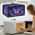 thumbnail image 2 of Whosucclay Butterfly Rose Star Print Dust-Proof Microwave Oven Cover Protector Universal Microwave Oven Grill Cover Case Protections for Toaster Oven 20.9" x 15.7" x 12.4"inches-L, 2 of 7