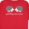 thumbnail image 4 of Inktastic Twin Hedgehogs Baby Gift Boys or Girls Long Sleeve Toddler T-Shirt, 4 of 5