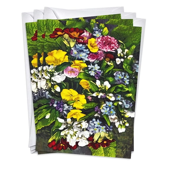 Bouquet Funeral Sympathy Condolence Greeting Cards | 1 Pack Single (5x7)