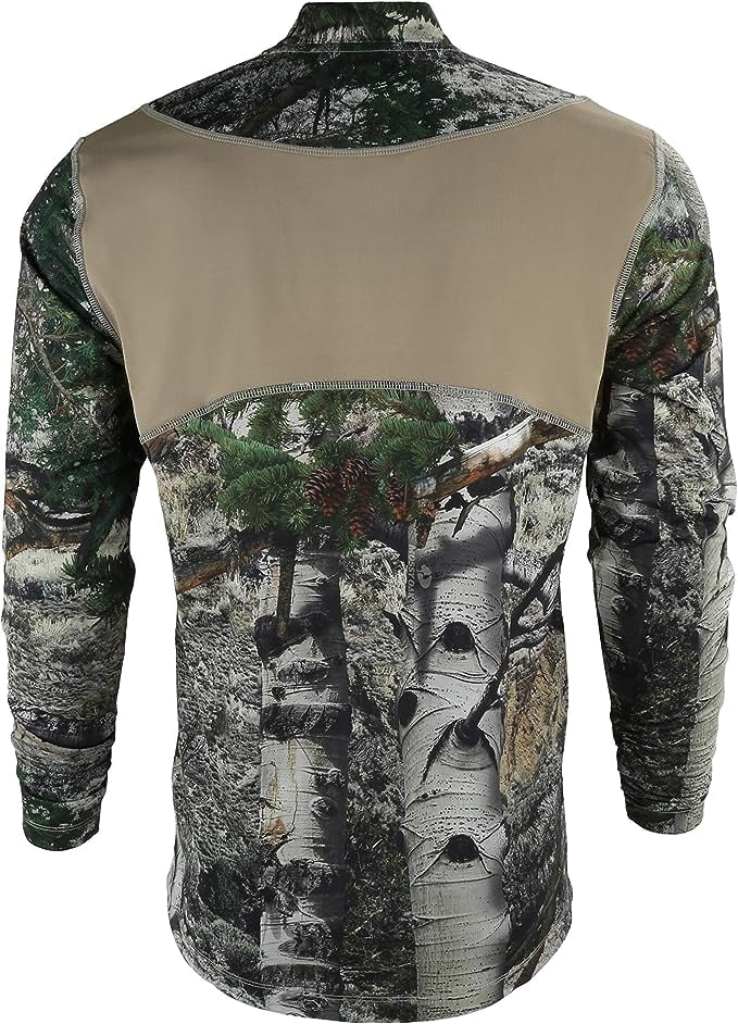 Paramount Outdoors EHG Elite Engineered Hunting Gear Kenai Camo Hunting Base Layer Mock Neck (Mossy Oak Mountain Country)
