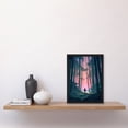 thumbnail image 2 of Samurai Master in Bamboo Forest at Dawn Concept Painting Pastel Colour Pink Blue Green Warrior Practicing Martial Arts in Serene Landscape at Sunrise Artwork Framed Wall Art Print A4, 2 of 3