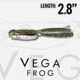 thumbnail image 2 of 6th Sense – Vega Hush 60mm – Walking Frog Topwater – Bass Fishing – Skip-Friendly Keel Belly – Leak-Resistant Plug, 2 of 5