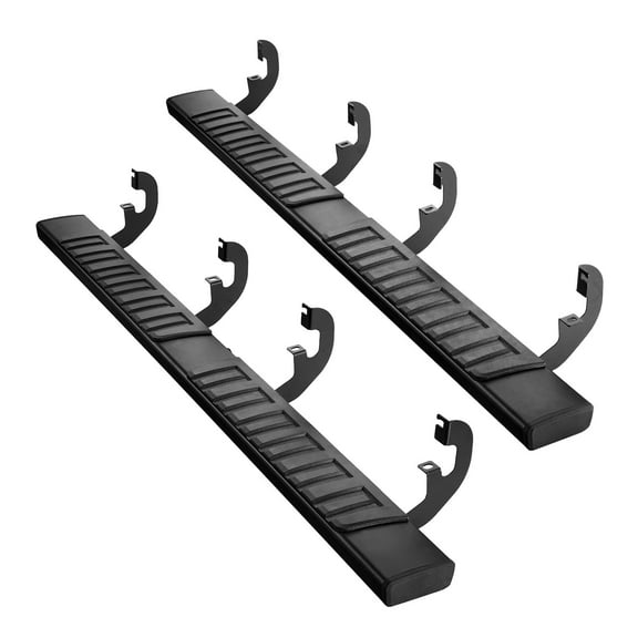 KFFKFF 6-Inch Side Steps for 2019-2025 Chevy Silverado/GMC Sierra 1500 Crew Cab and 2500HD/3500HD Crew Cab, Black Textured Aluminum Running Boards