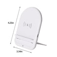 thumbnail image 3 of Soportes para teléfono de coche, cargador inalámbrico 2 en 1, vertical, plegable, multifuncional, cargador inalámbrico rápido de 10 W., 3 of 8
