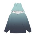 thumbnail image 3 of YunPes Girls Casual Bear Ear Hoodies Winter Warm Pullover Comfy Fleece Sweatshirts Long Sleeve Trendy 2025 Tops with Pockets, 3 of 3