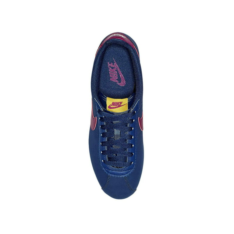 Nike Women's Classic Blue Berry/Dark Citron/White Leather Casual Shoes 7 - Walmart.com