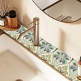 thumbnail image 2 of Yayeee Faucet Mat for Kitchen Sink 30" Diatomite Long Splash Guard Pad, Beige Floral Pattern, 2 Pack, 2 of 7
