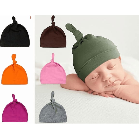Yoyauz Toddler Newborn Baby Infant Boys Girls Cotton Knotted Cap Beanie Hat