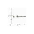 thumbnail image 3 of Leslie's 925 Sterling Silver 4mm Polished Ball Post Earrings; for Adults and Teens; for Women and Men, 3 of 3