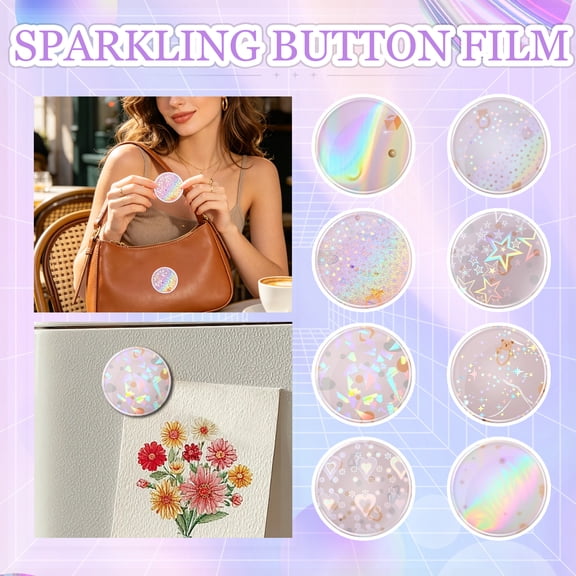 Badge Protectors , 200 Pack 8 Assorted Styles Clear Shield Sleeves For Pins Medals Tags Pin Collecting Display Storage