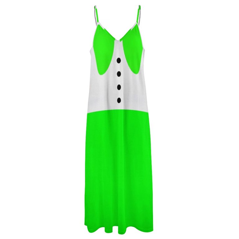 green shoulderless dress Rihoas Sophisticated Sleeveless High-Slit Maxi Dress main image 1