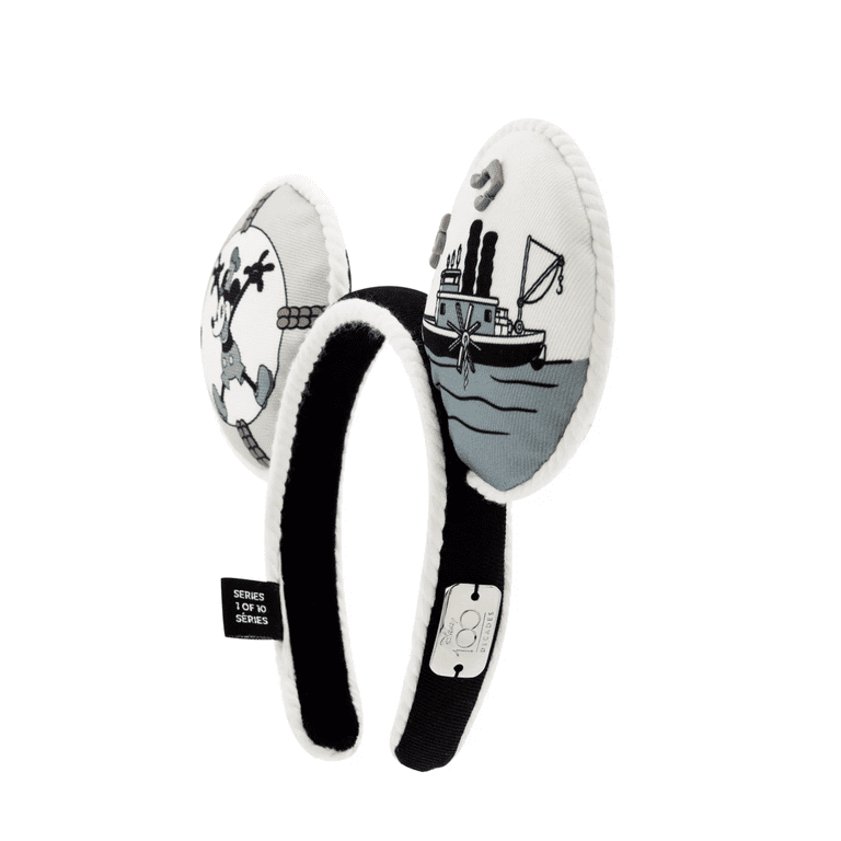Disney Headband Womens One Size Multicolor 100 Decades Steamboat Willie Ears Disney100 Decades 1920s Mickey Mouse Steamboat Willie Ear  main image 2