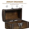 thumbnail image 4 of Wood Jewelry Box Vintage Treasure Chest for Storage 4Pcs Collection, 4 of 5