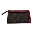 thumbnail image 2 of Pre-Owned Louis Vuitton Porte Carte Zip Women's Card Case M67889 Monogram Fuchsia (Fair), 2 of 9