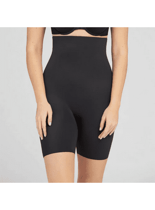 Assets By Spanx Women's High-waist Mid-thigh Super Control Shaper - Tan 1 :  Target