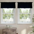 thumbnail image 2 of LALILO Kitchen Curtain Valance Real Dark Night Sky With Stars Rod Pocket Window Curtain 52"x 18" Set of 2, 2 of 5