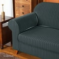 thumbnail image 7 of Subrtex 2-piece Stretchy Sofa Slipcover Striped and Jacquard Furniture Slipcovers ( Armchair, Gray ), 7 of 7