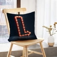 thumbnail image 5 of LALILO Throw Pillow Covers Arrow With Space Sign Neon Light Arrow Cushion Cover 18" x 18", 2 Pack, 5 of 6