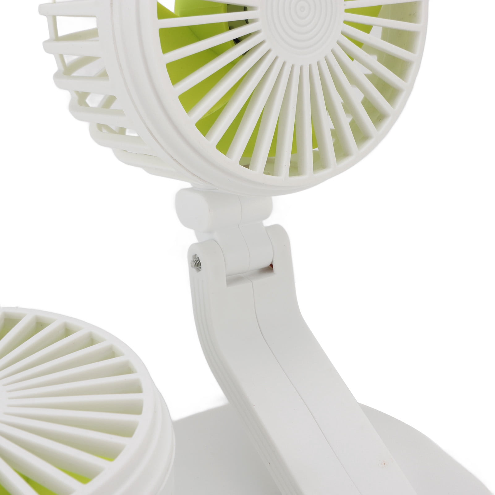 NFTIGB Dual Heads USB Fan for Car Dashboard Multi Speeds Quiet Portable Vehicle Cooling Fan for RV Truck Office, Adjustable Angles, 8.3x5.1x6.3 inches / 21x13x16 cm, White