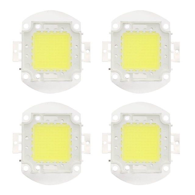 4X DC 32 - 34V 100W 7500 6500K High Power The LED Power Indicator Light Chip - White