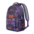 thumbnail image 2 of Boho Student Backpack for Women - Vintage Tribal Design & Sturdy Oxford Material | 17" Laptop Pocket, Water-Resistant Daypack for School, Library & Travel, 2 of 6