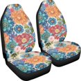 thumbnail image 3 of XYZCANDO Car Seat Covers 2 Pack Front Seat Cover Car Front Seat Covers Washable Comfy SUV Truck, Flowers Pattern, 3 of 10