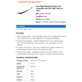 thumbnail image 2 of Front Right Windshield Wiper Arm - Compatible with 2007 GMC Yukon XL 1500, 2 of 2